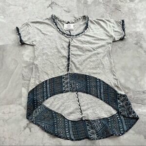 Sloane Rouge Oversized Tee Size Medium‎ M Chiffon Bandana Trim